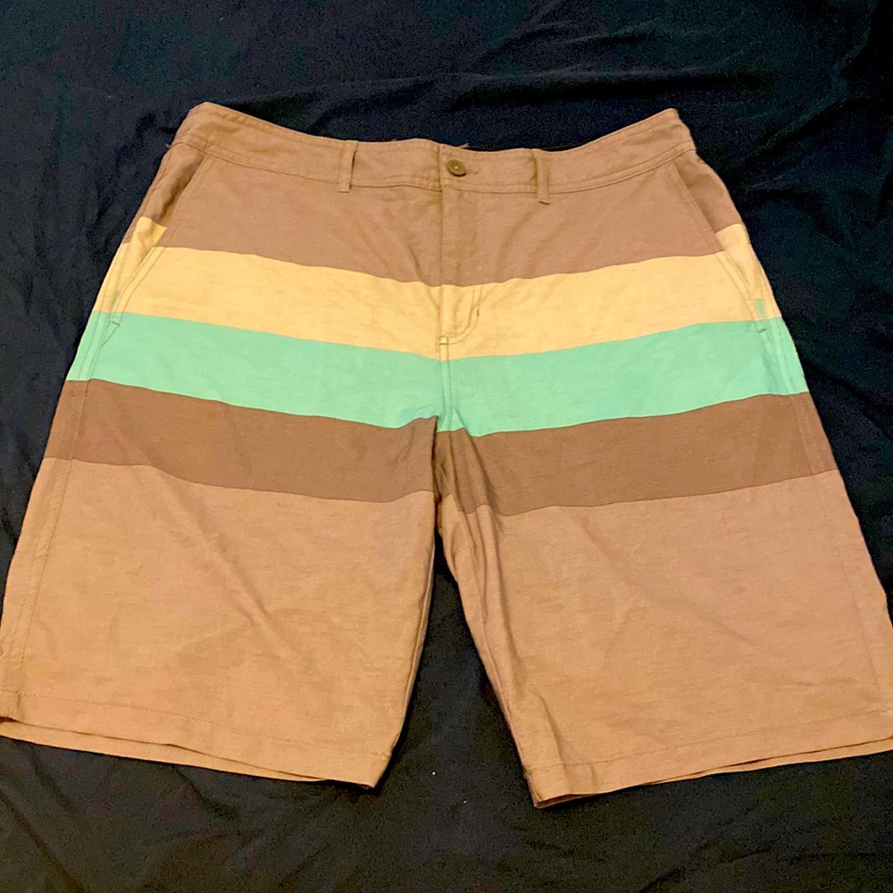 Goodfellow & Co Swim Trunks Striped Grey size 32